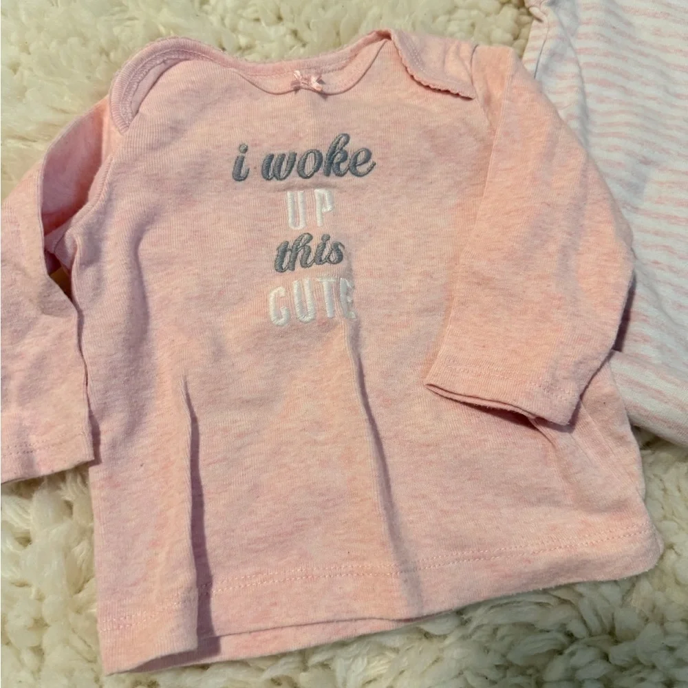 Carter's Pink and Blue Bodysuit Set